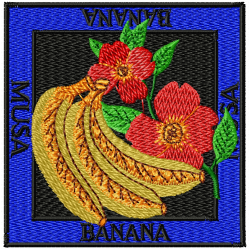 Banana Embroidery Design 2